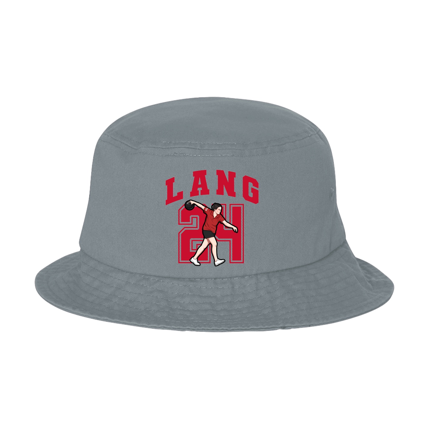 Bucket Cap — Number in Grey