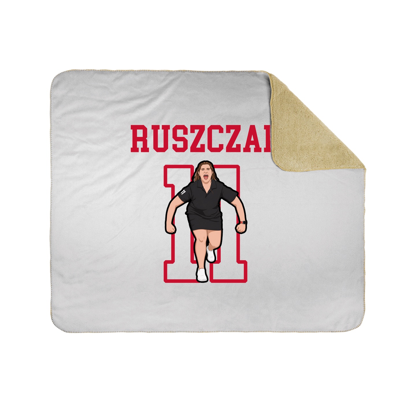 Throw Blanket — Shirsey in White