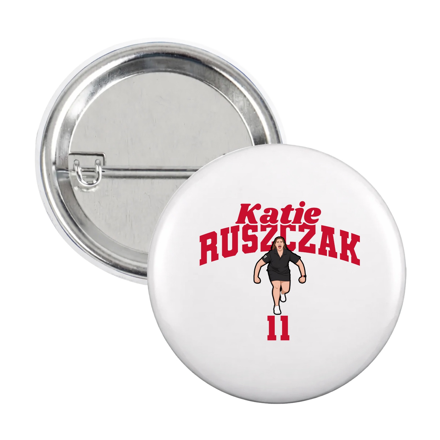 Game Day Button — Signature Arch in White