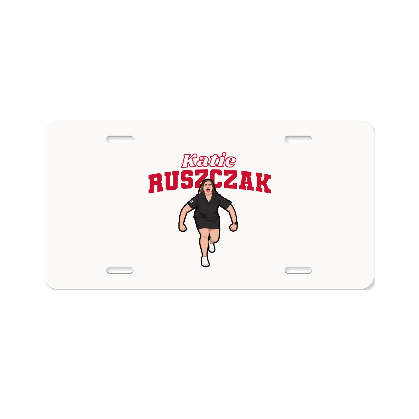 License Plate — Name Arch in Classic
