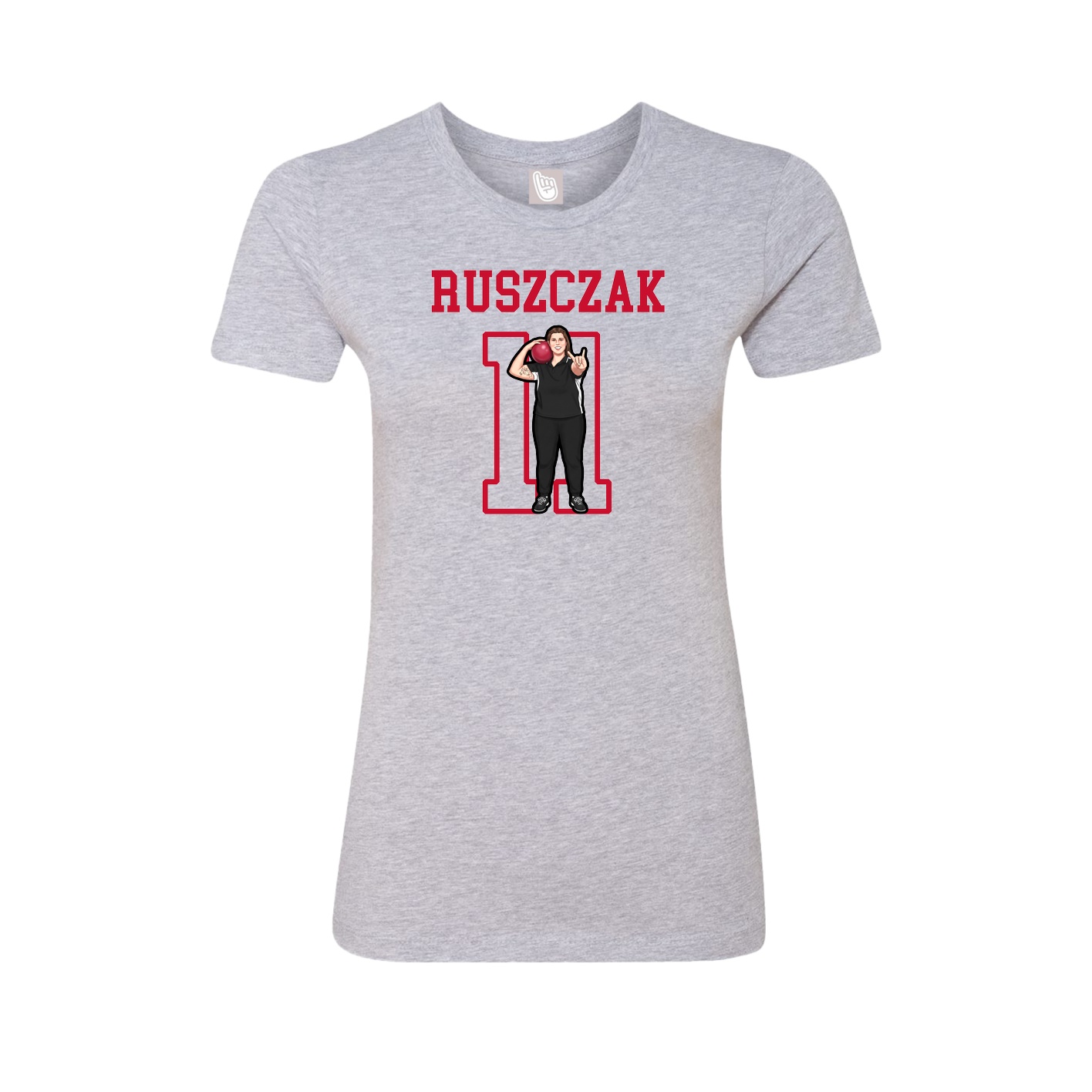 Fitted Women's Tee — Shirsey in Grey