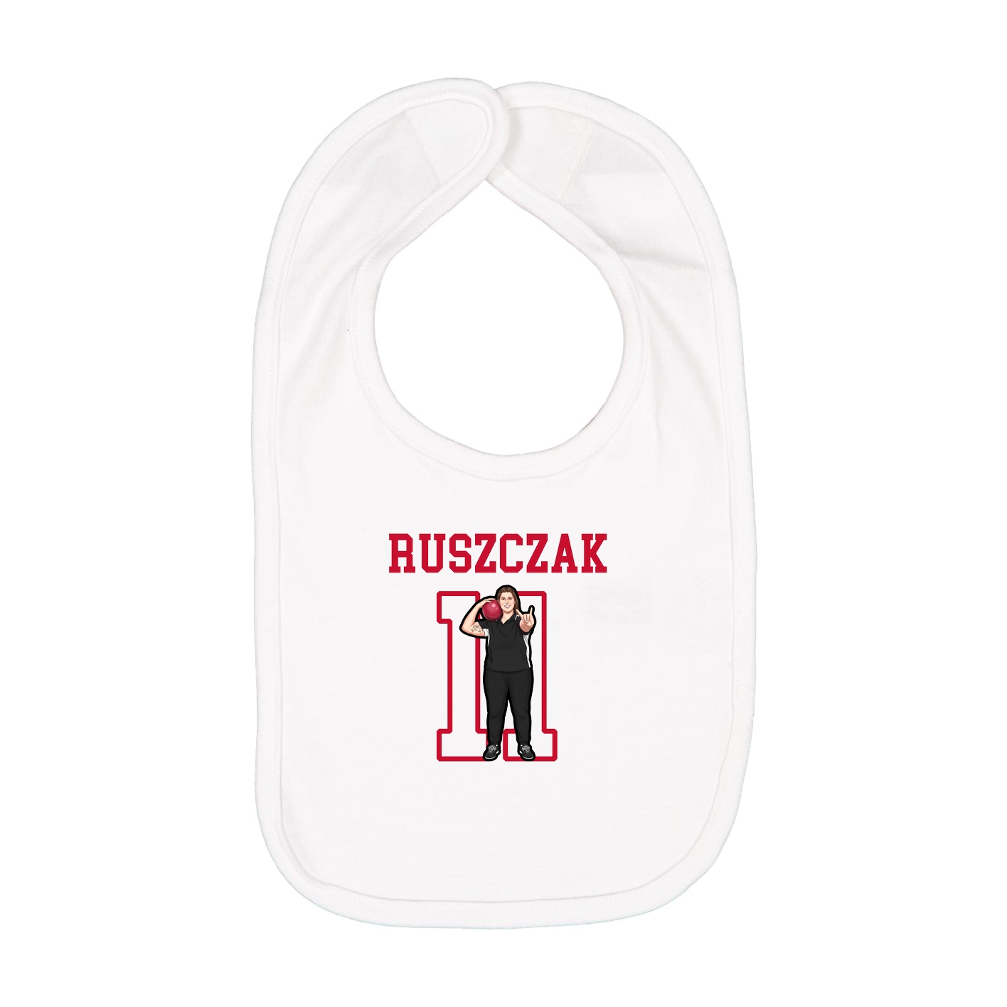 Infant Bib — Shirsey in White