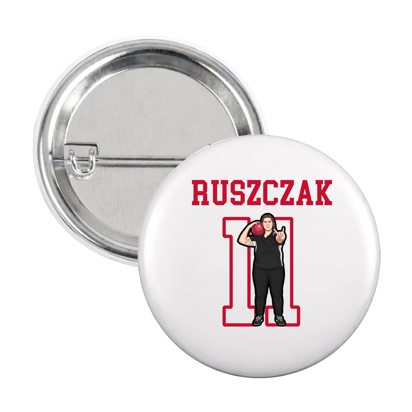Game Day Button — Shirsey in White