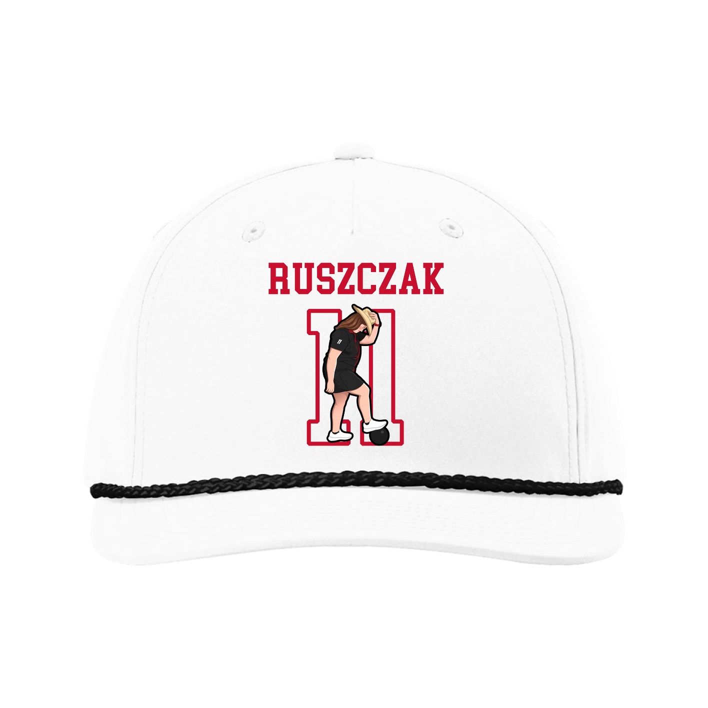 Five-Panel Classic Rope Cap — Shirsey in White