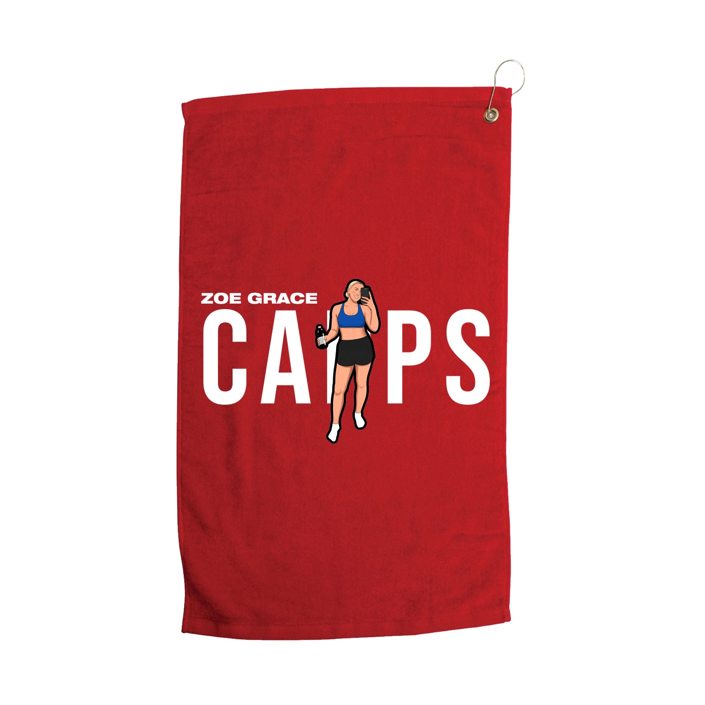 Golf Towel — Player Name in Red