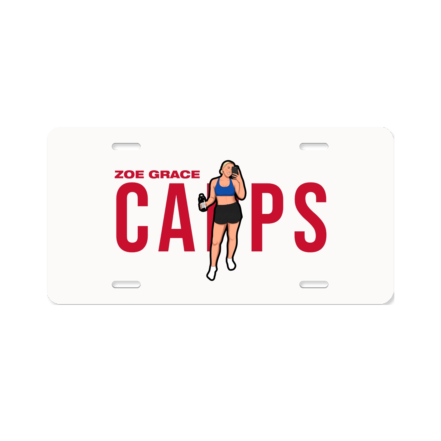 License Plate — Player Name in Classic