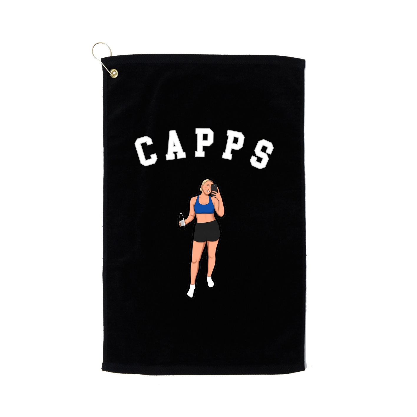 Golf Towel — Shirsey Arch in Black