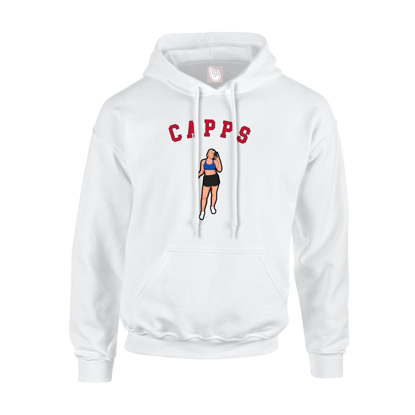 Hoodie — Shirsey Arch in White