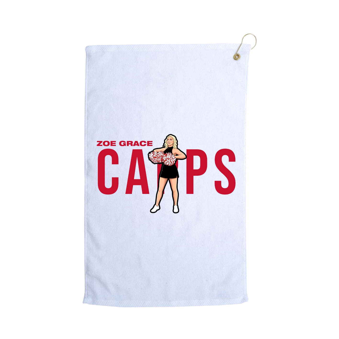 Golf Towel — Player Name in White