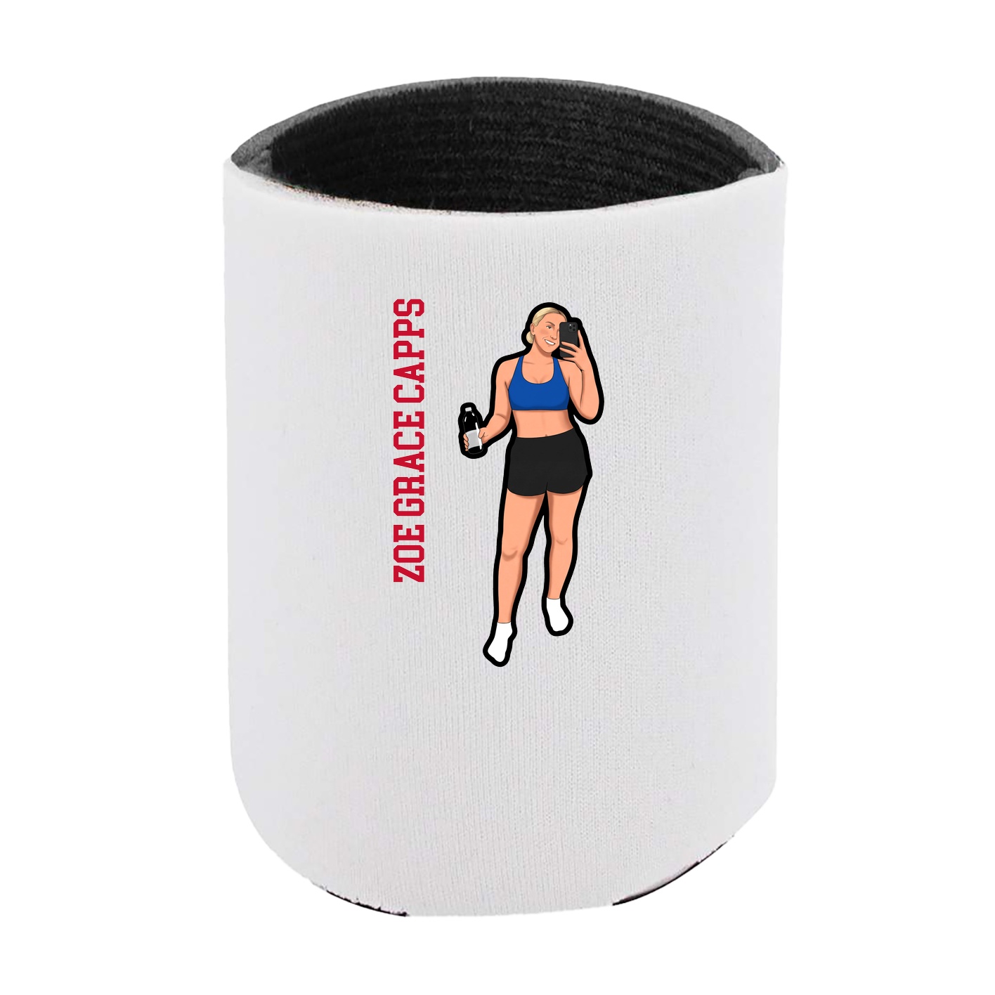 Can Holder — Name Vertical in White