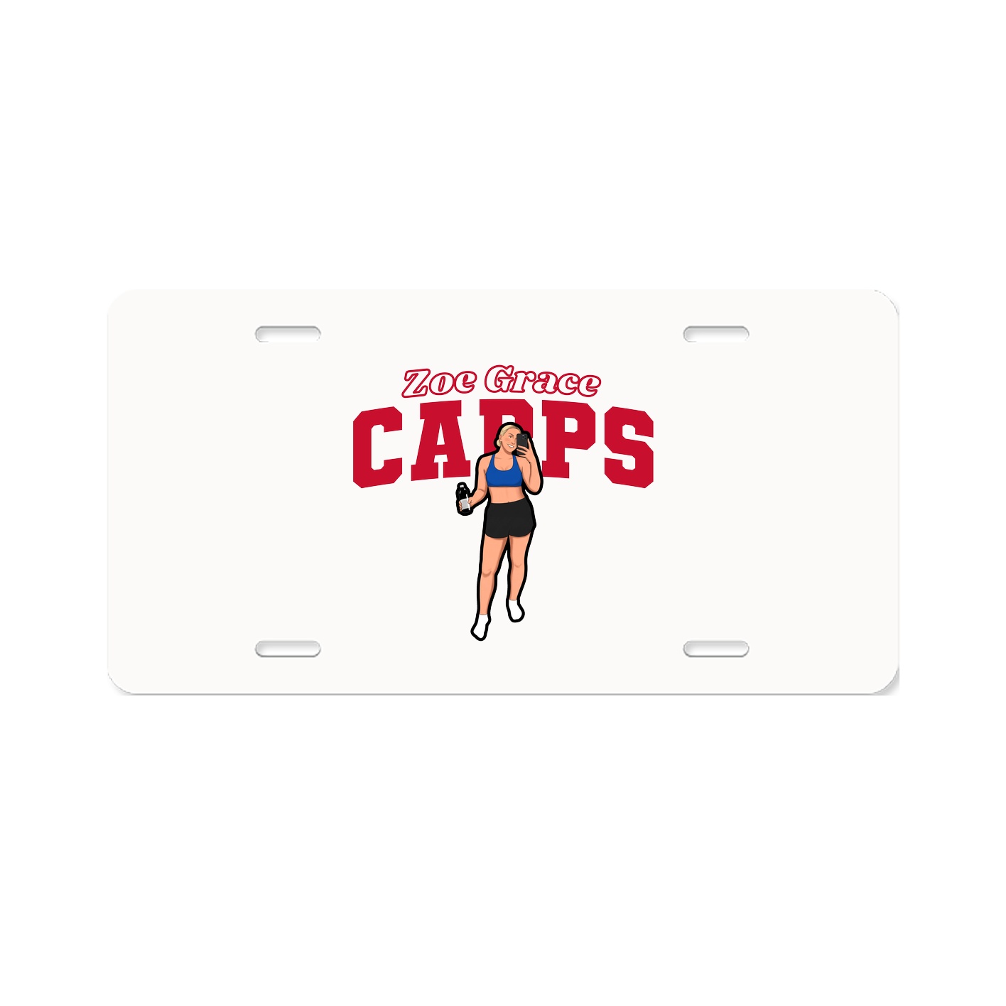 License Plate — Name Arch in Classic