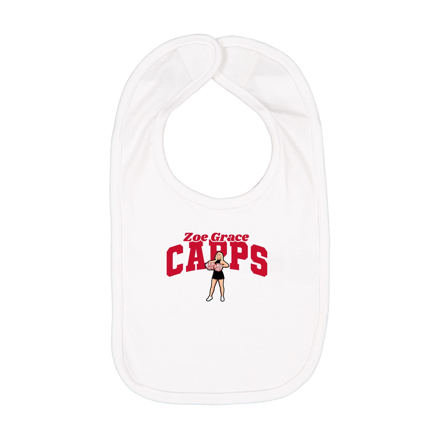 Infant Bib — Signature Arch in White