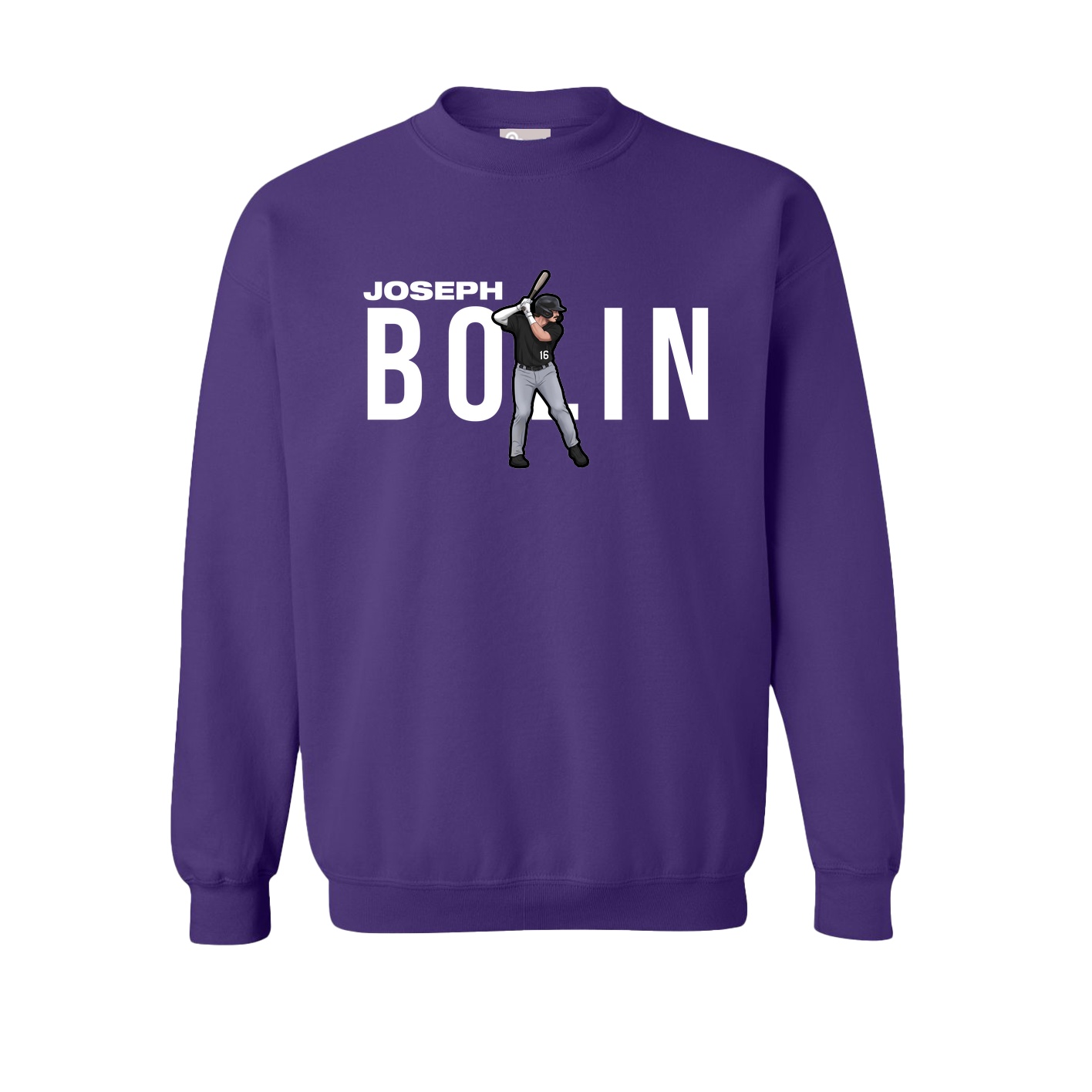 Fleece Crew — Player Name in Purple