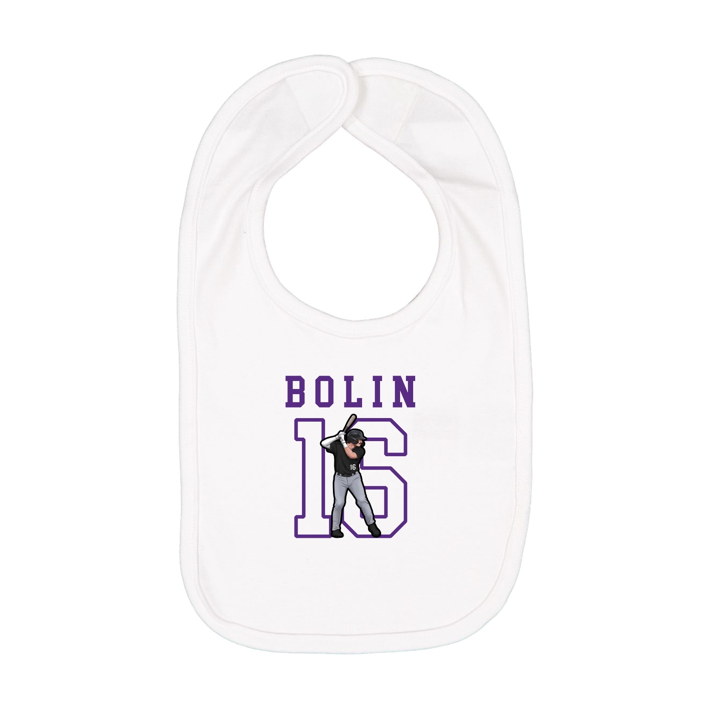 Infant Bib — Shirsey in White