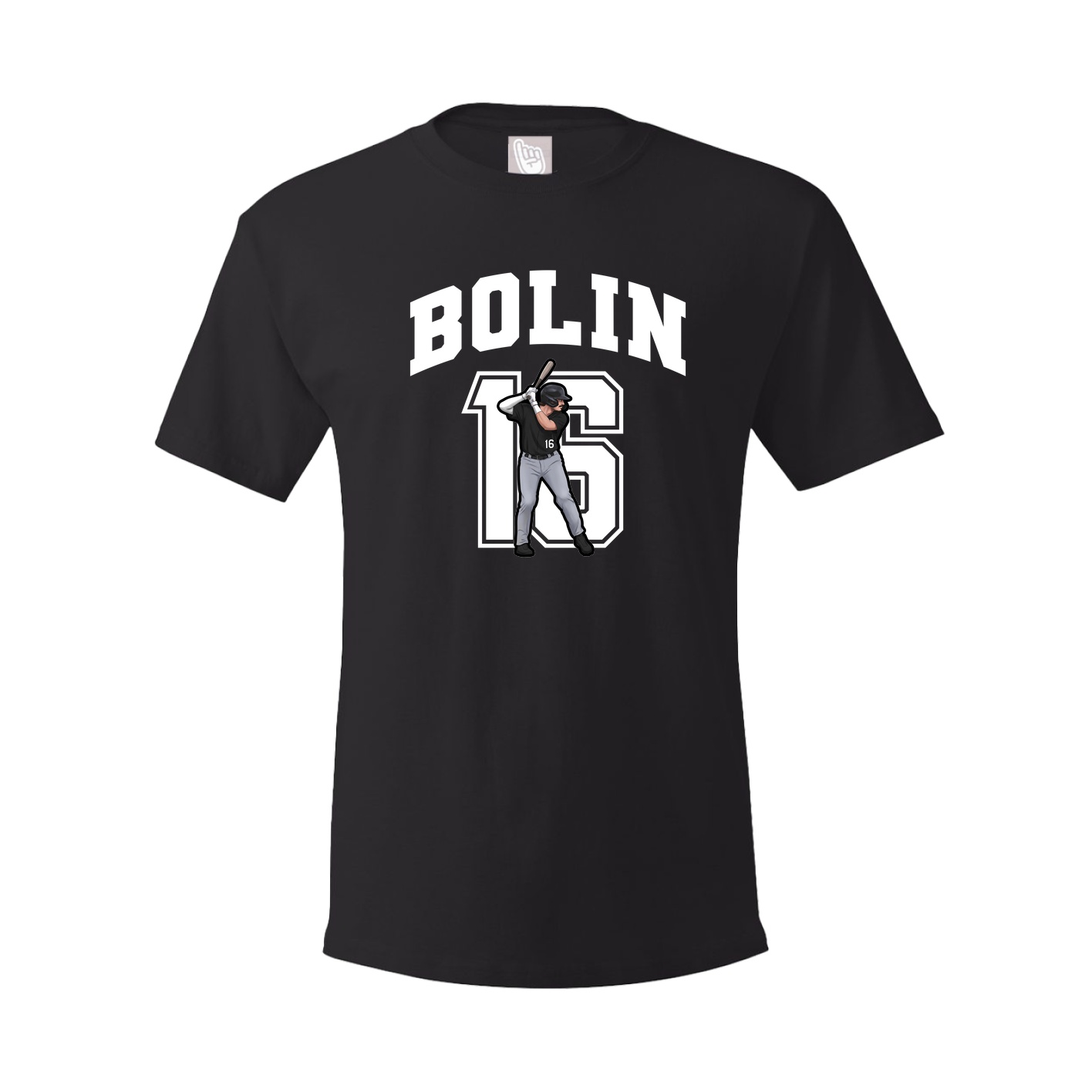 Youth Tee — Number in Black