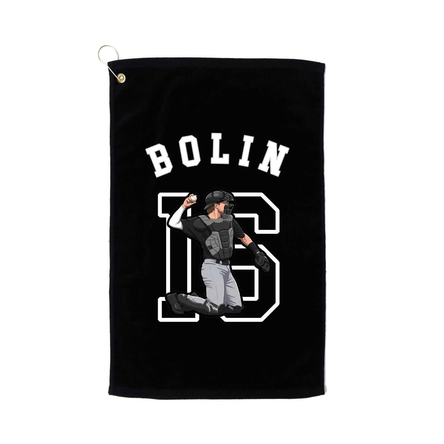Golf Towel — Shirsey Arch in Black