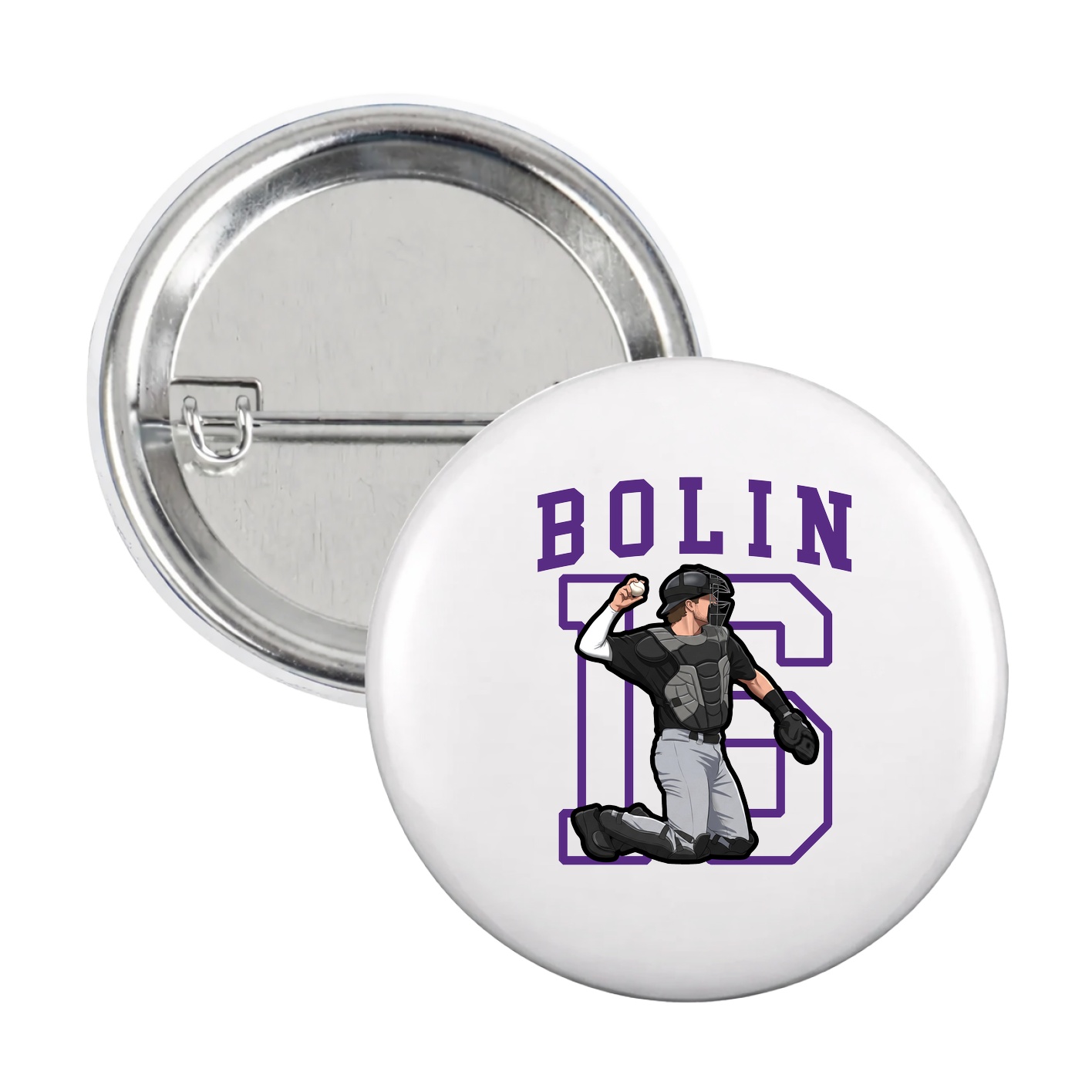 Game Day Button — Shirsey in White