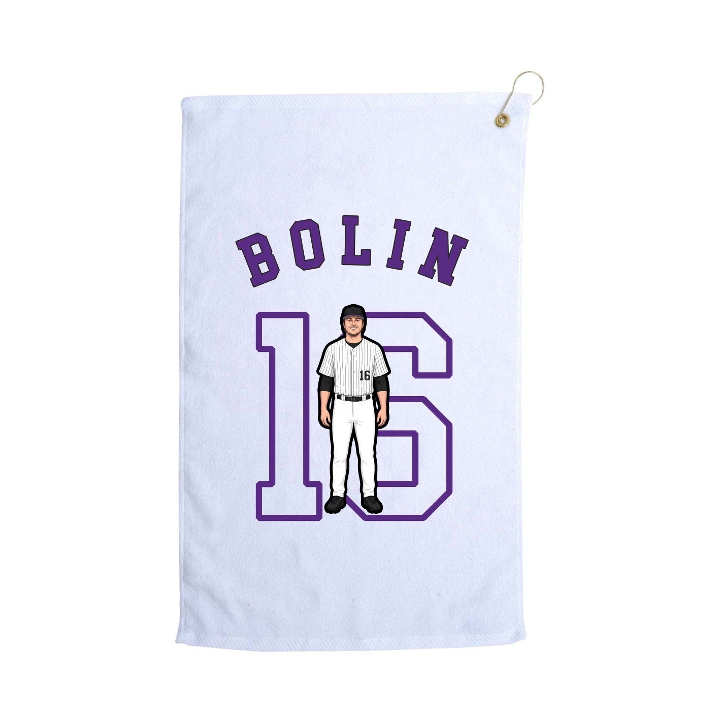 Golf Towel — Shirsey Arch in White