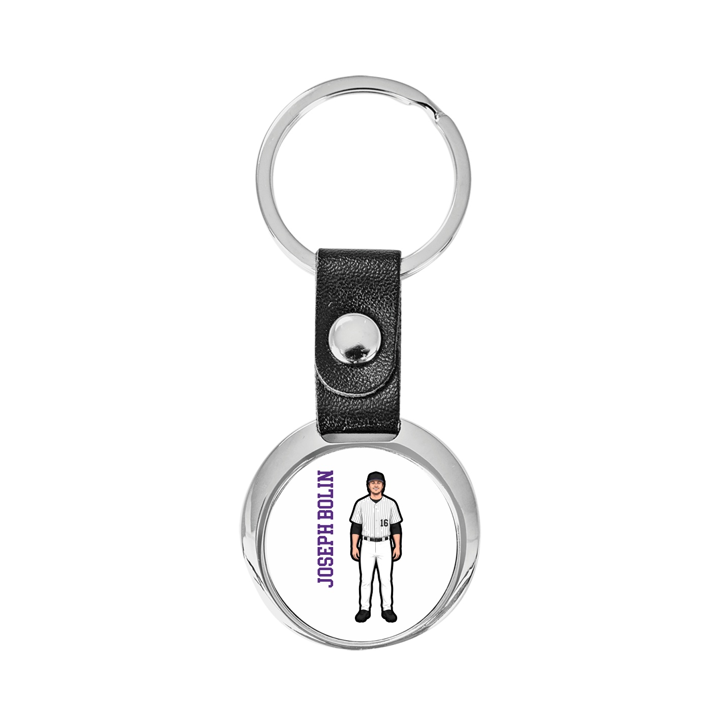 Key Chain — Name Vertical in Classic