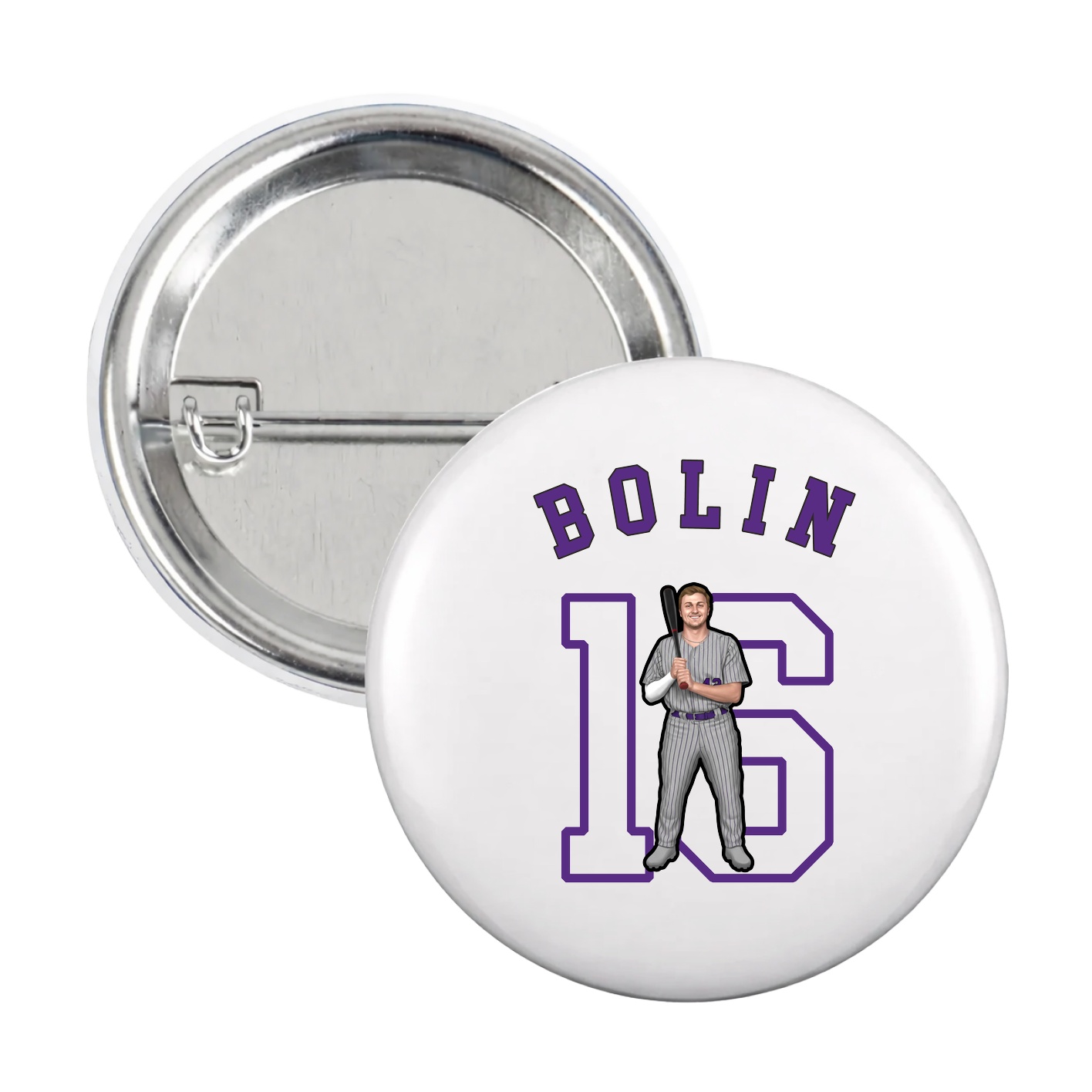 Game Day Button — Shirsey Arch in White