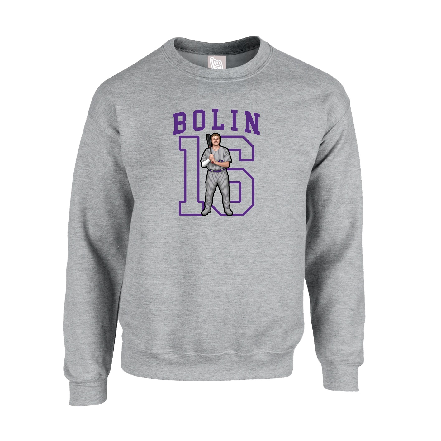 Fleece Crew — Shirsey in Grey