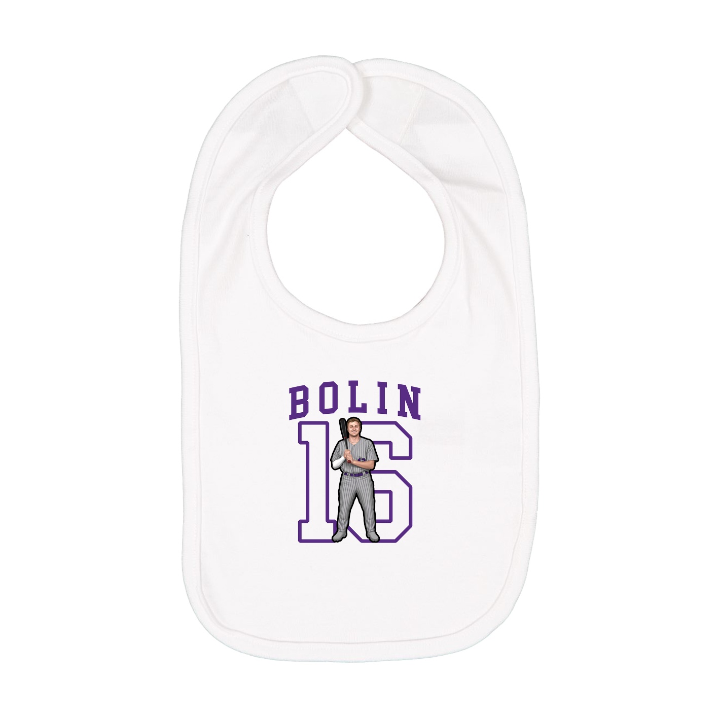 Infant Bib — Shirsey in White