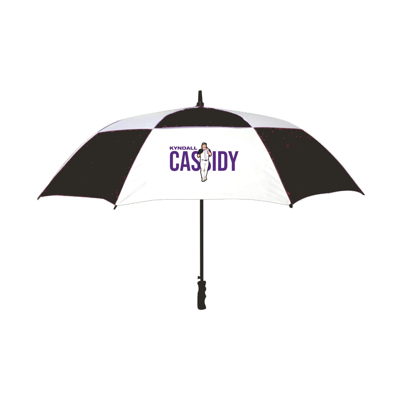 Golf Umbrella — Player Name in Black