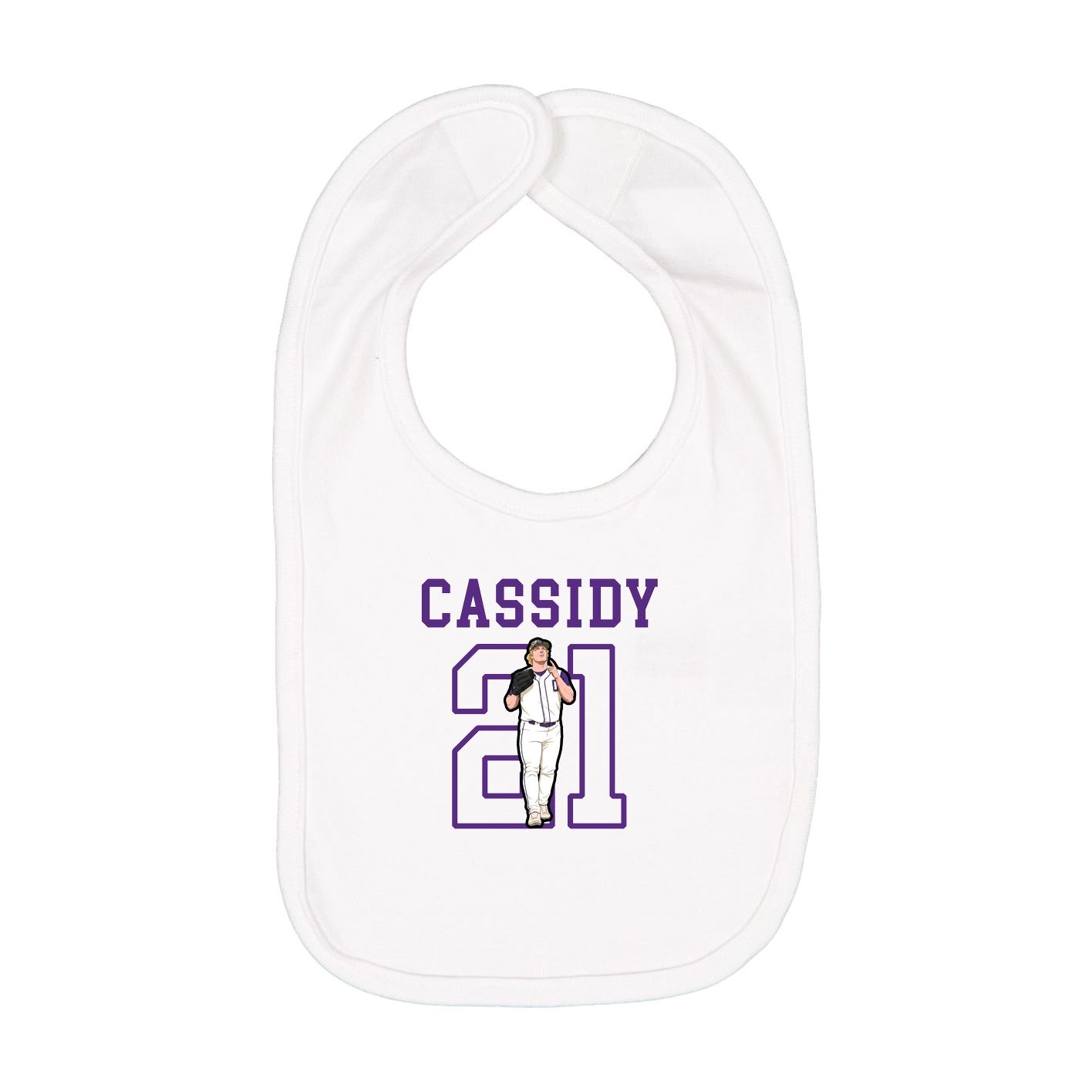 Infant Bib — Shirsey in White