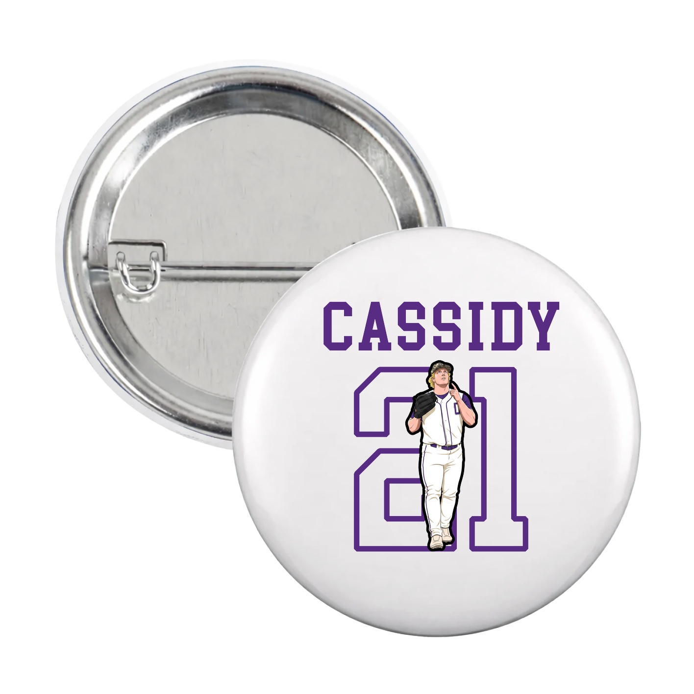 Game Day Button — Shirsey in White