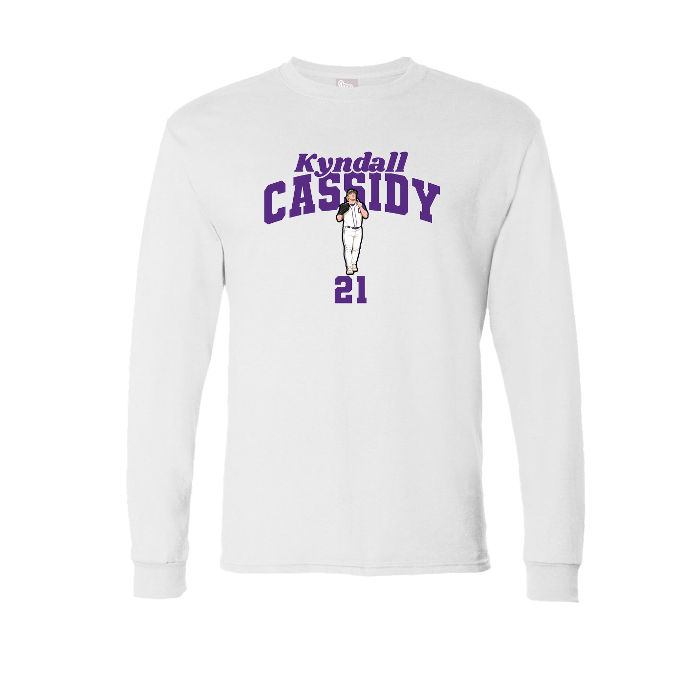 Long Sleeve Tee — Signature Arch in White