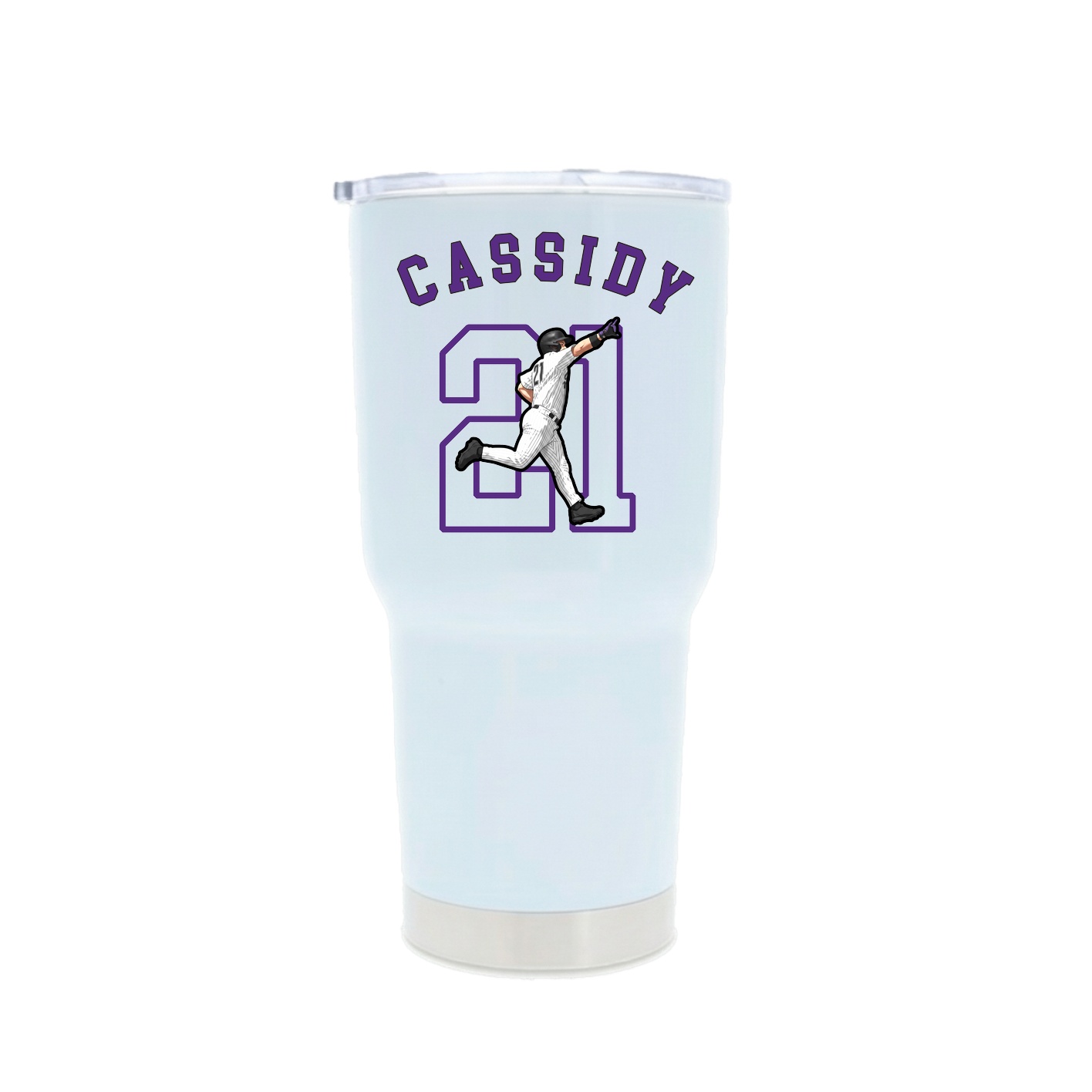 30oz Stainless Steel Tumbler — Shirsey Arch in White