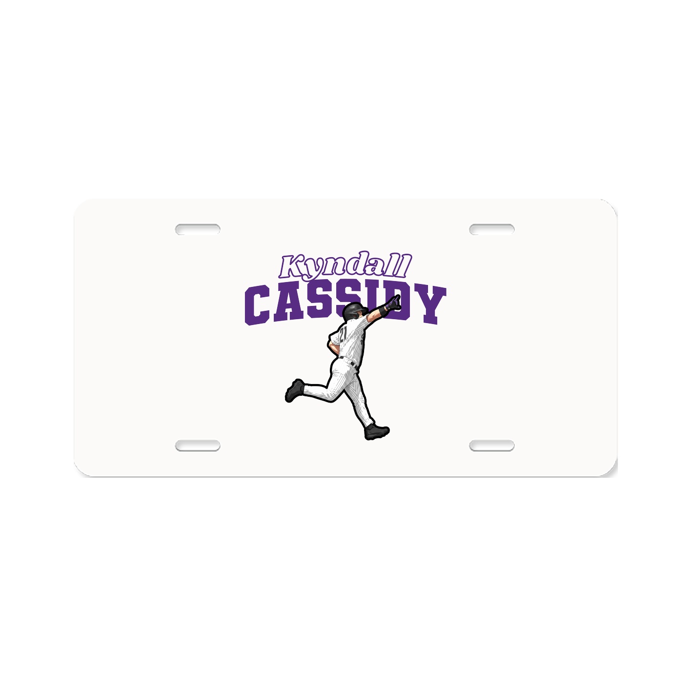 License Plate — Name Arch in Classic
