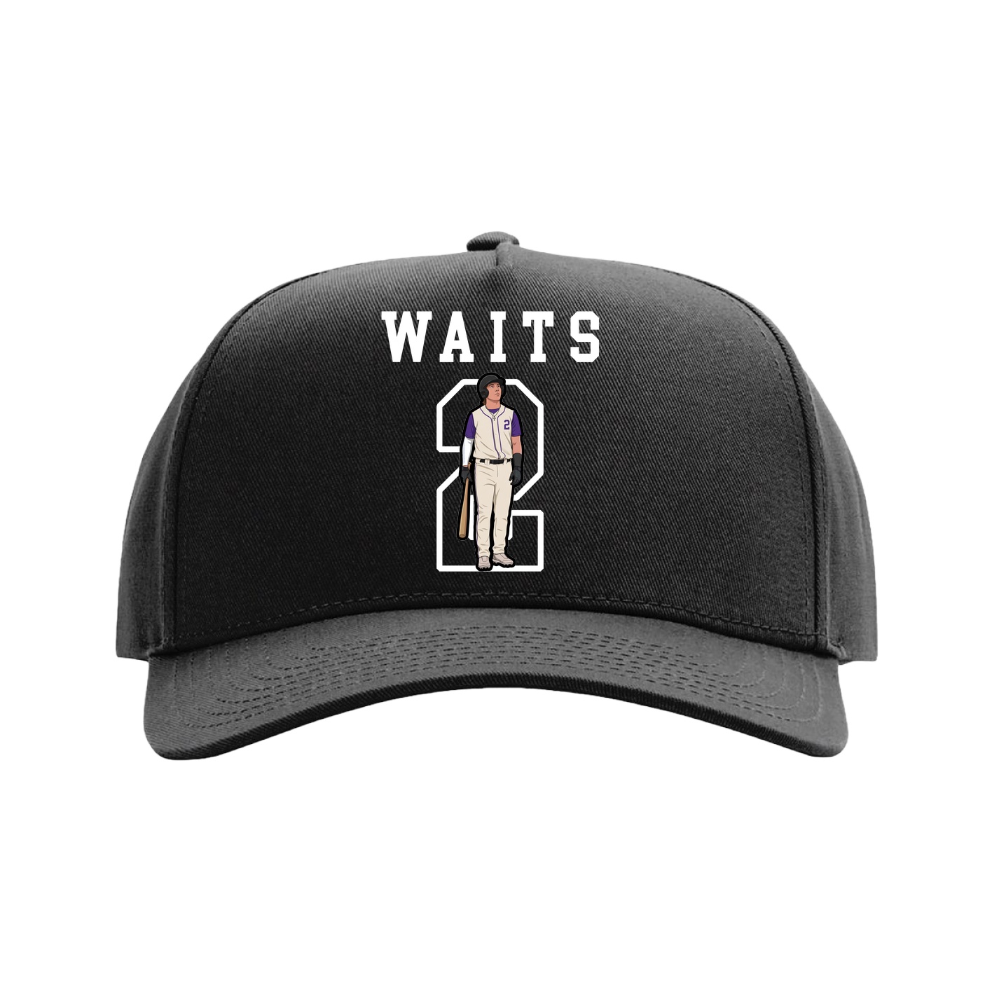 Full Fabric Five-Panel Champ Cap — Shirsey in Black