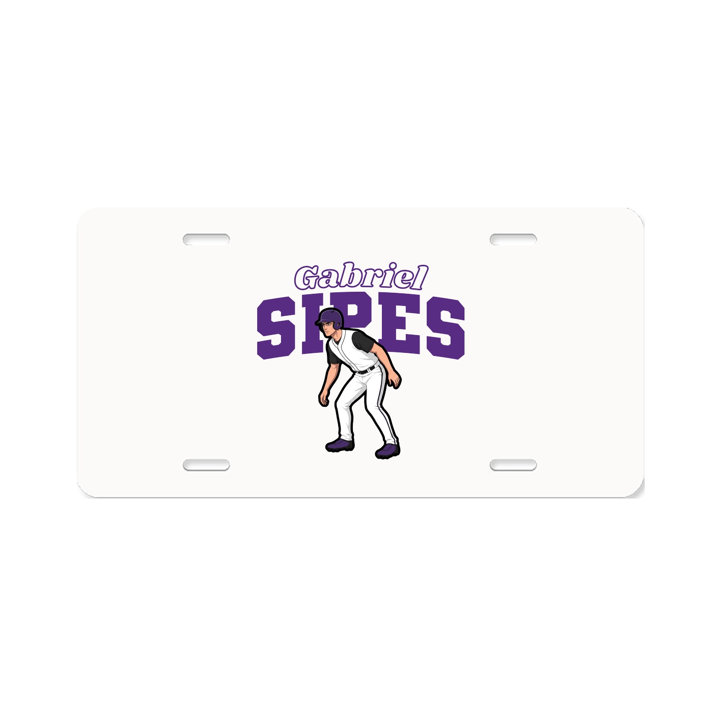 License Plate — Name Arch in Classic