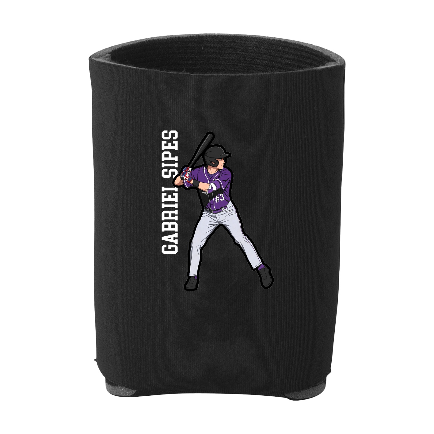 Can Holder — Name Vertical in Black