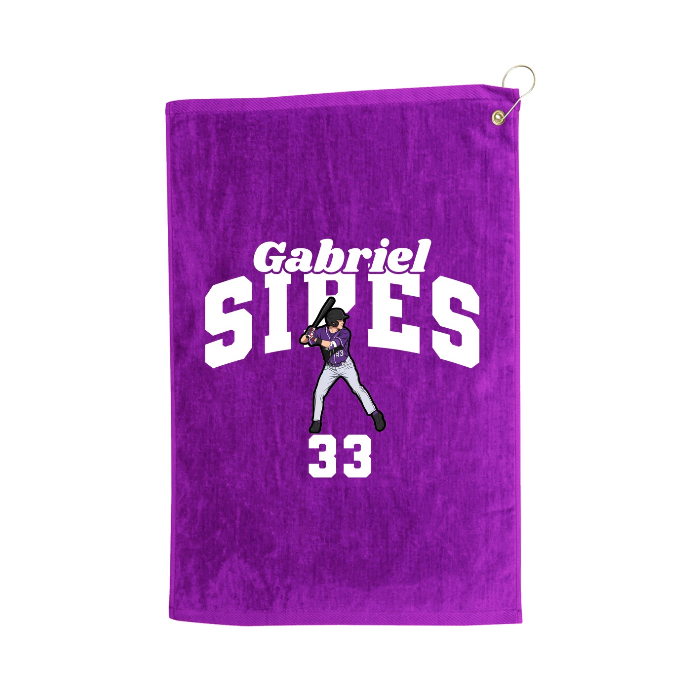 Golf Towel — Signature Arch in Purple
