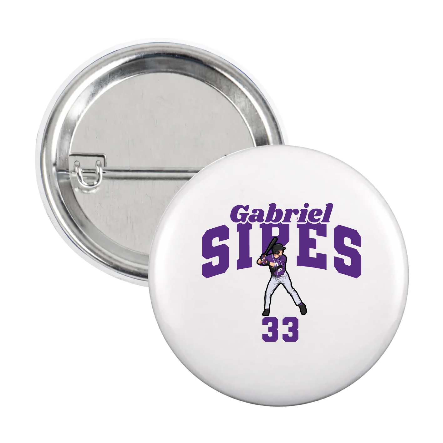 Game Day Button — Signature Arch in White