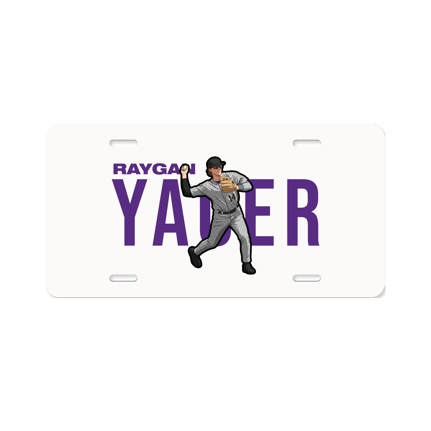 License Plate — Player Name in Classic