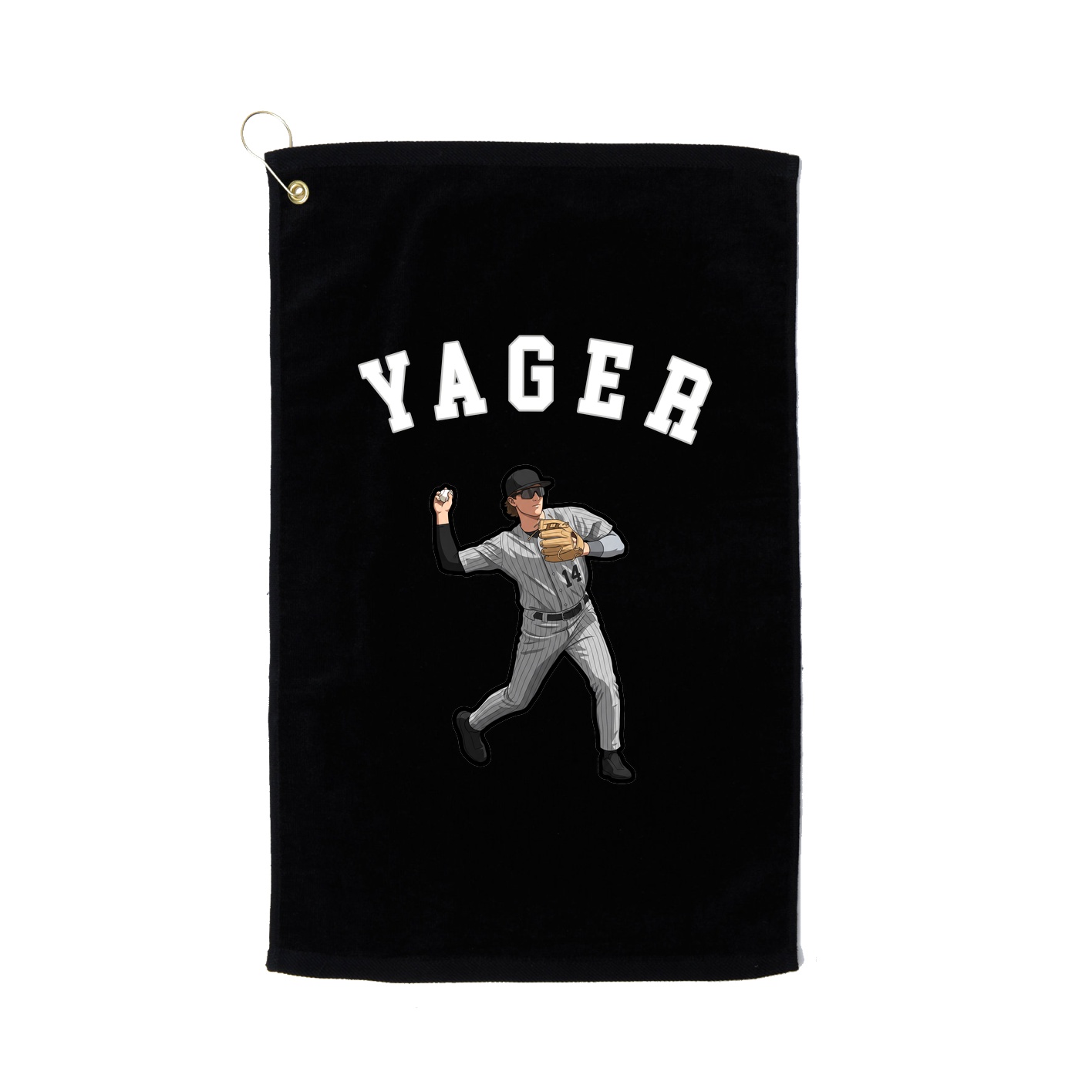 Golf Towel — Shirsey Arch in Black