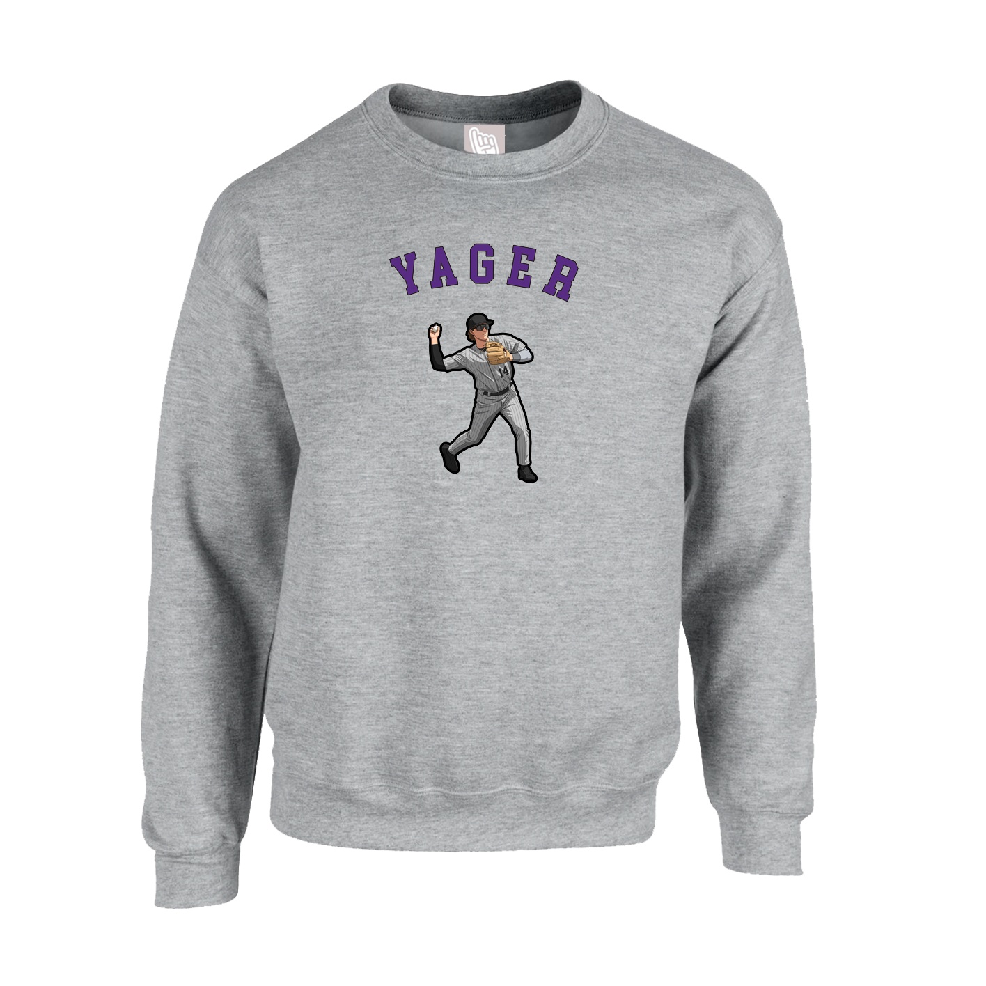 Fleece Crew — Shirsey Arch in Grey