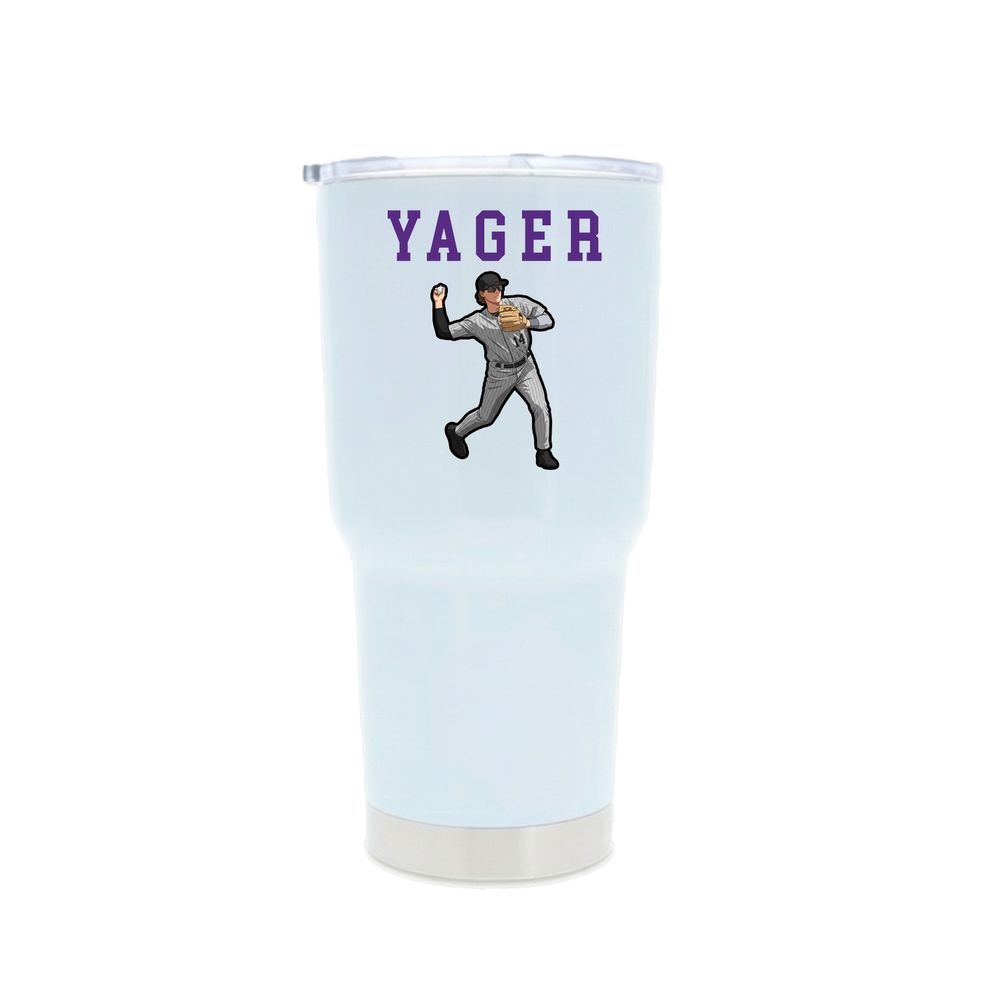 30oz Stainless Steel Tumbler — Shirsey in White