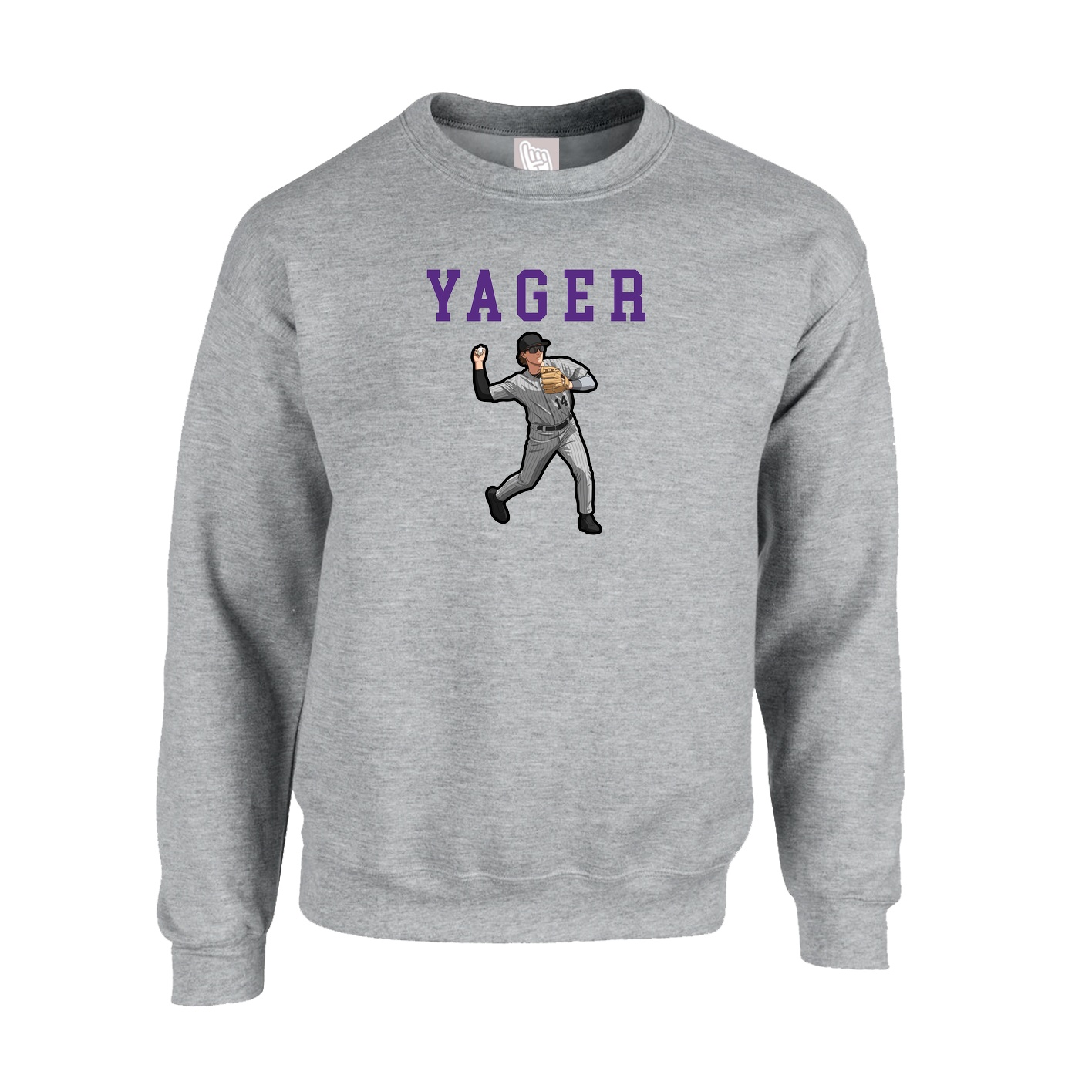 Fleece Crew — Shirsey in Grey