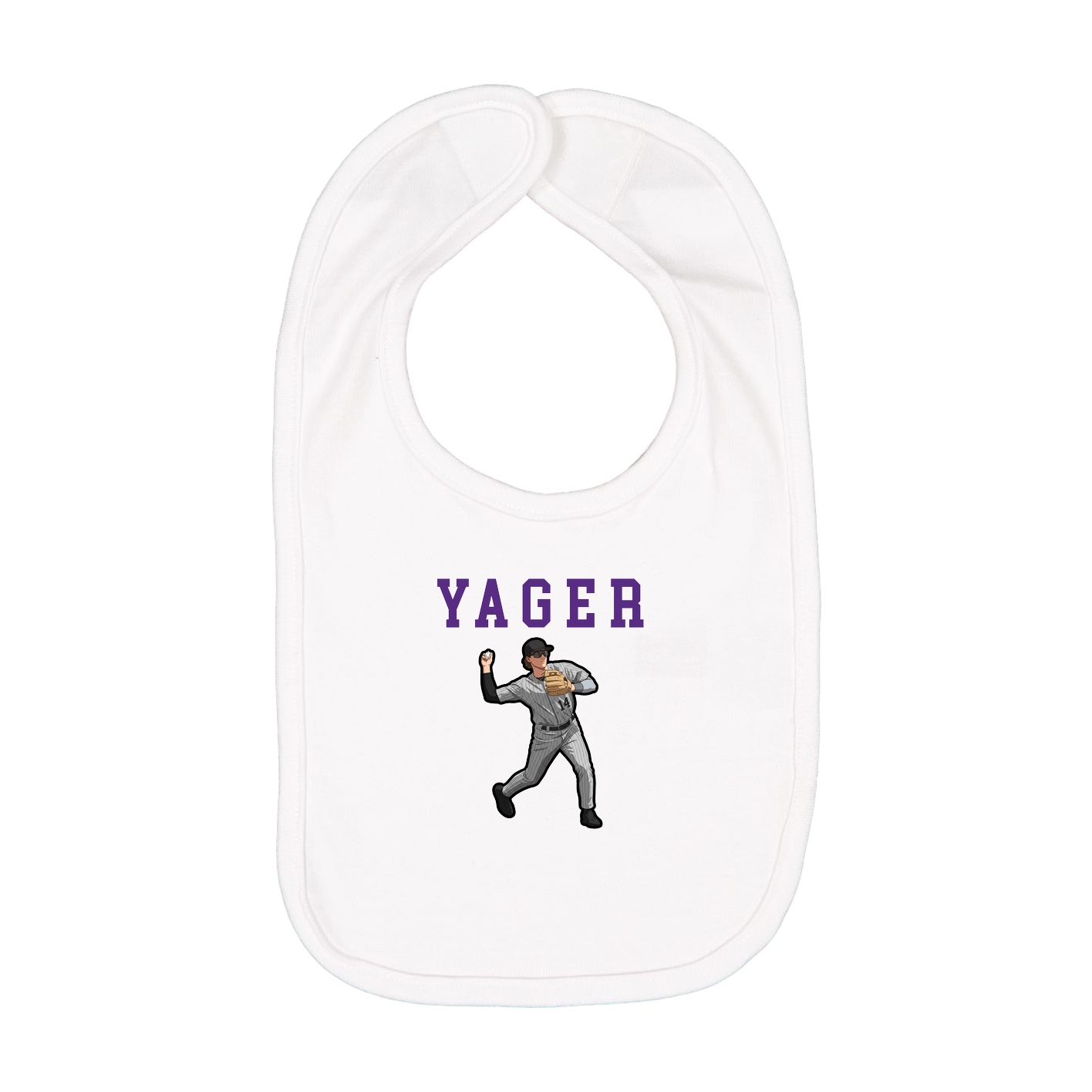 Infant Bib — Shirsey in White
