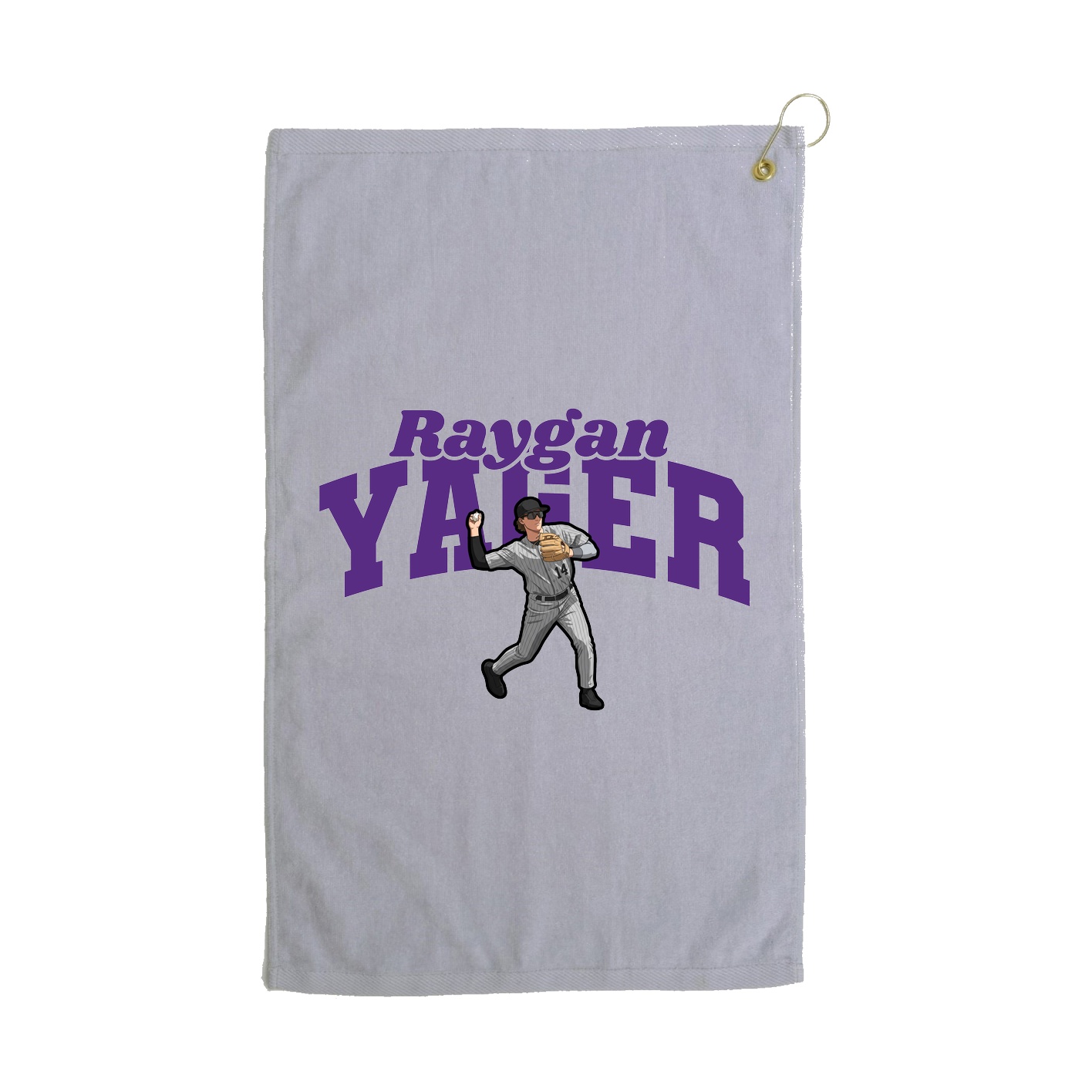 Golf Towel — Signature Arch in Grey