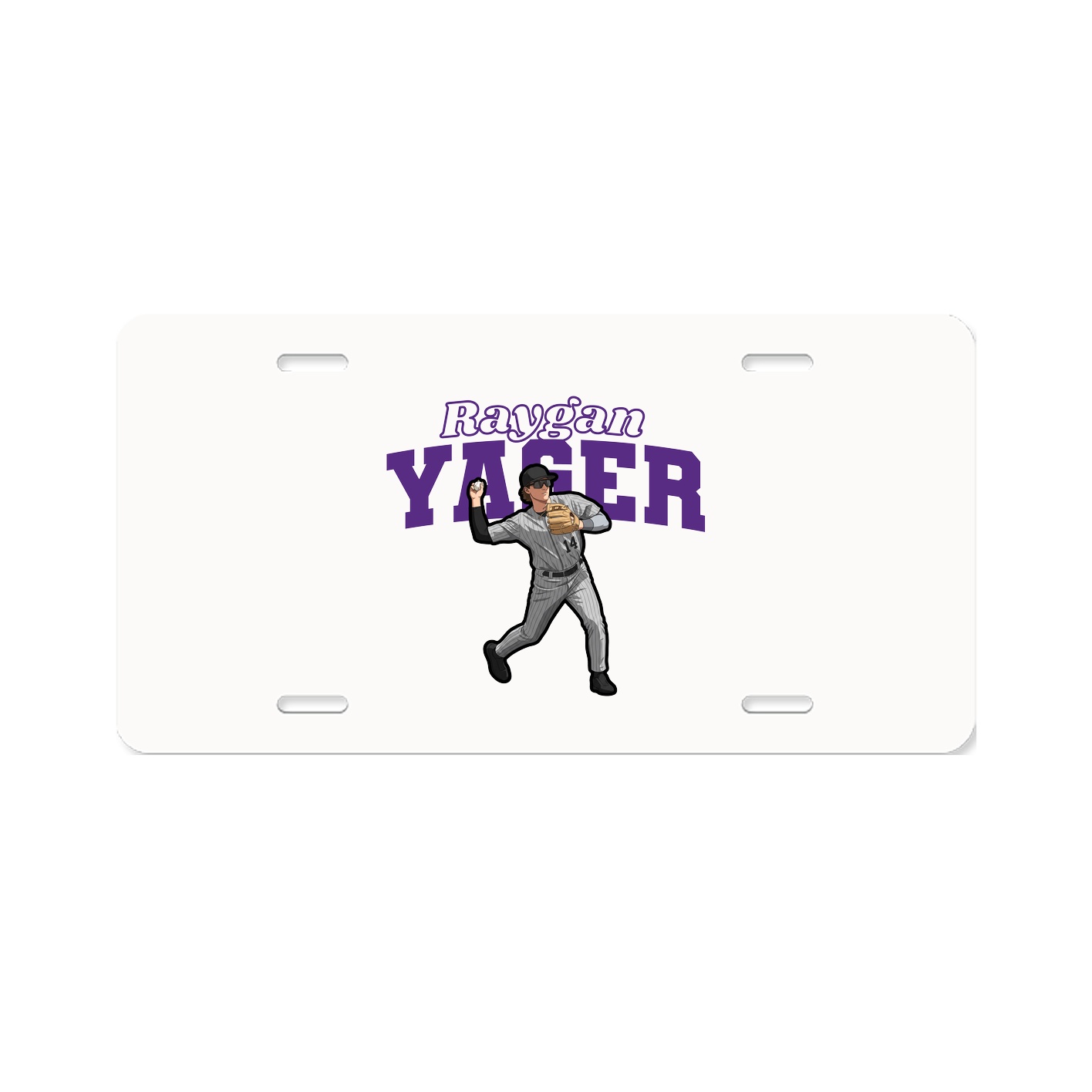 License Plate — Name Arch in Classic