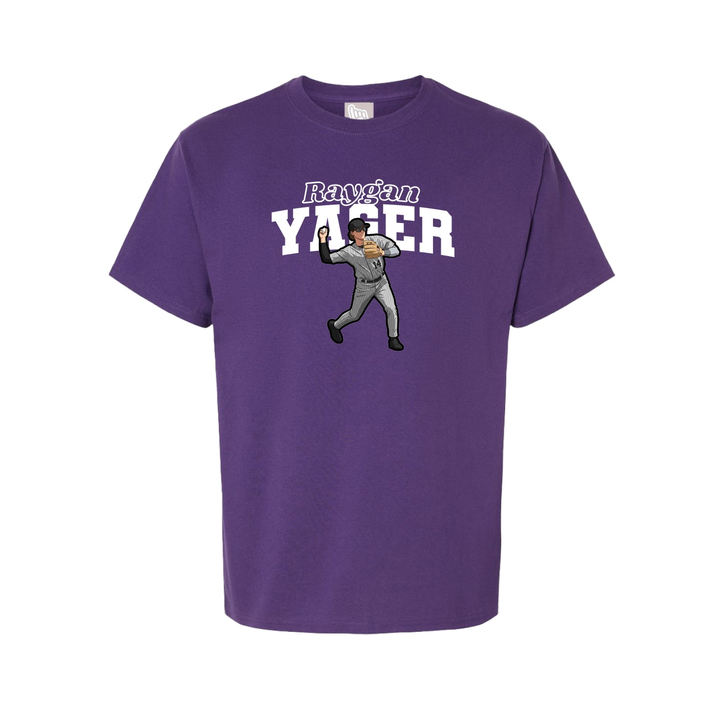 Youth Tee — Name Arch in Purple