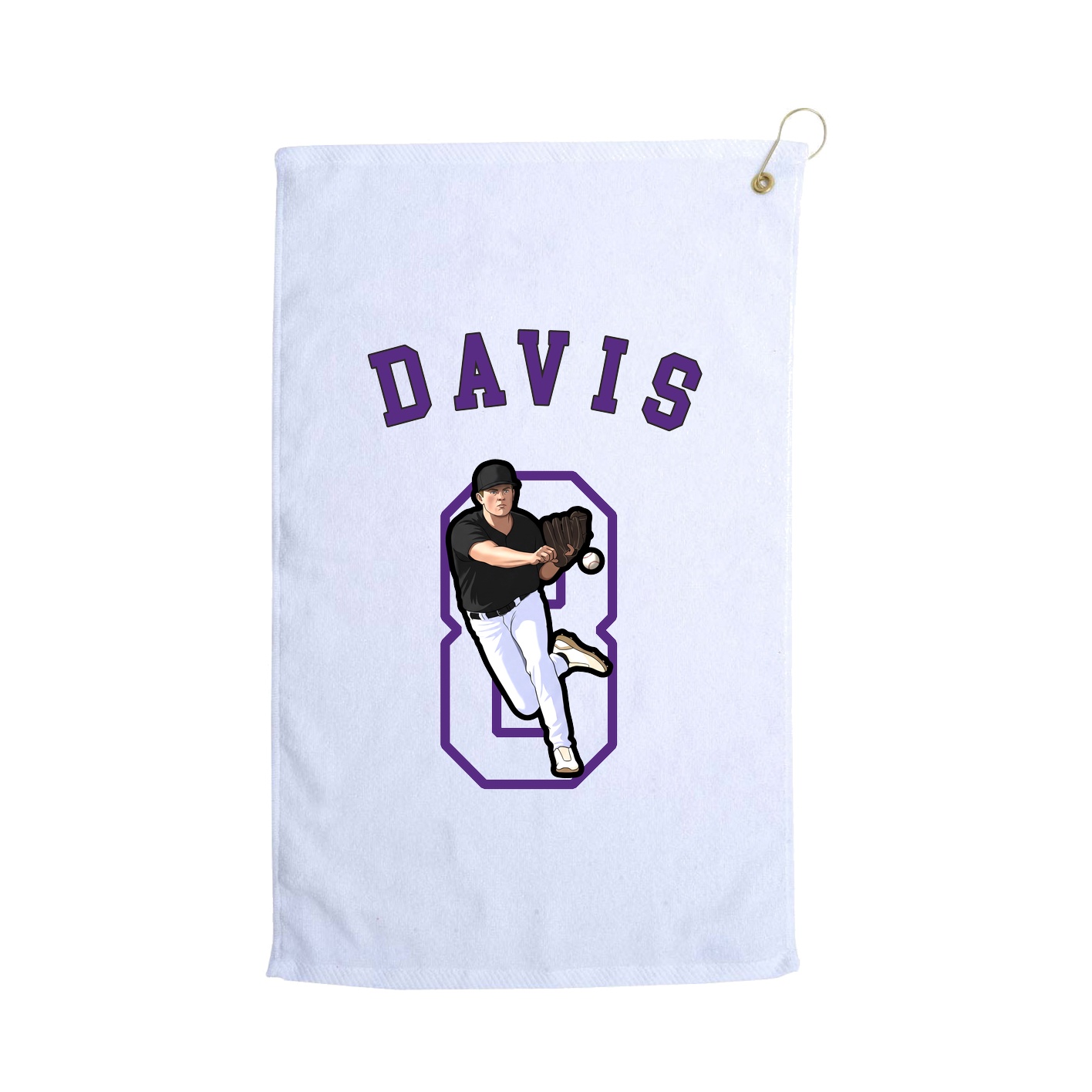 Golf Towel — Shirsey Arch in White
