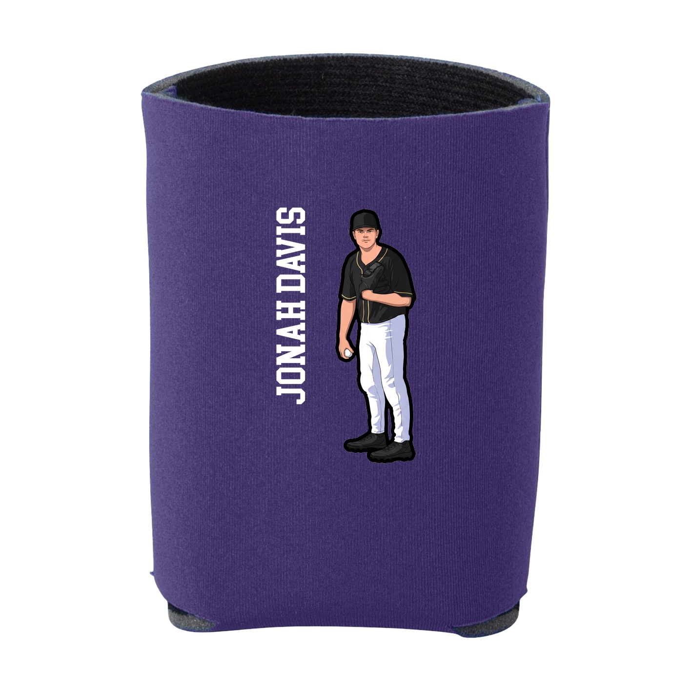 Can Holder — Name Vertical in Purple