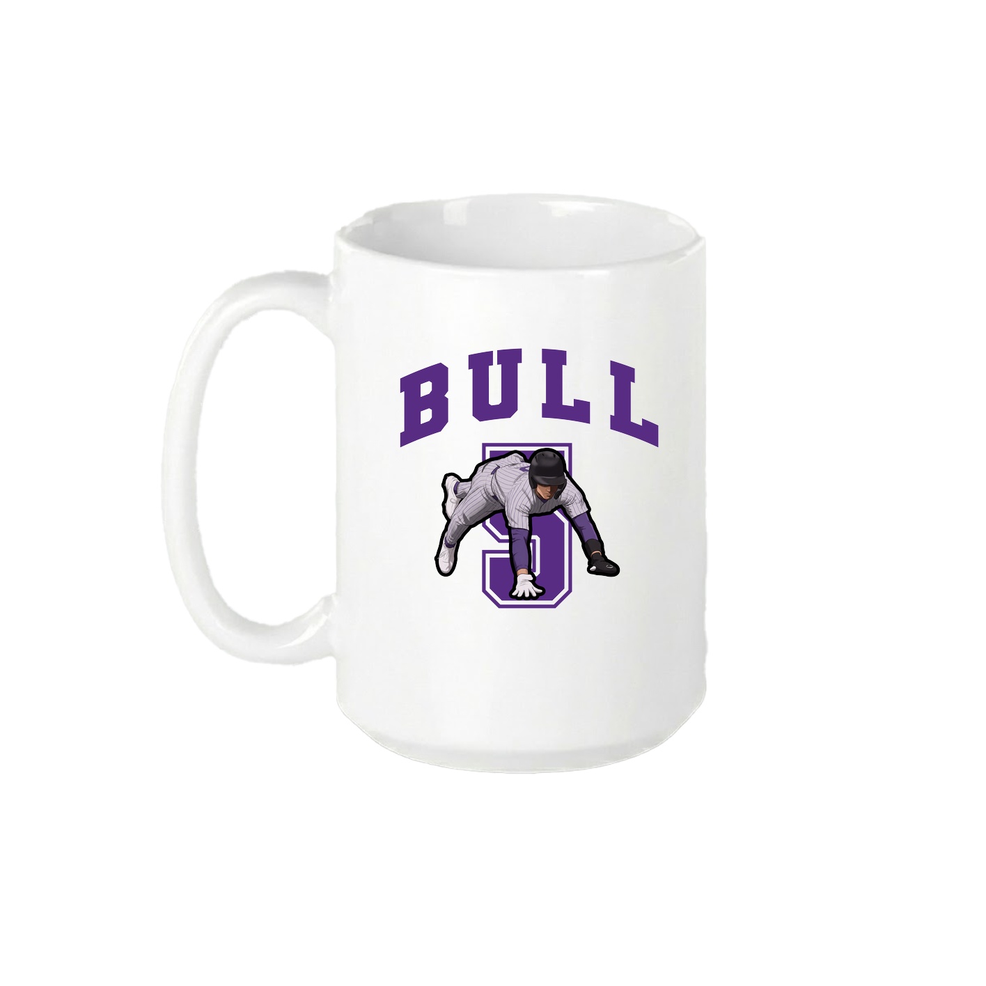 15oz Coffee Mug — Number in White