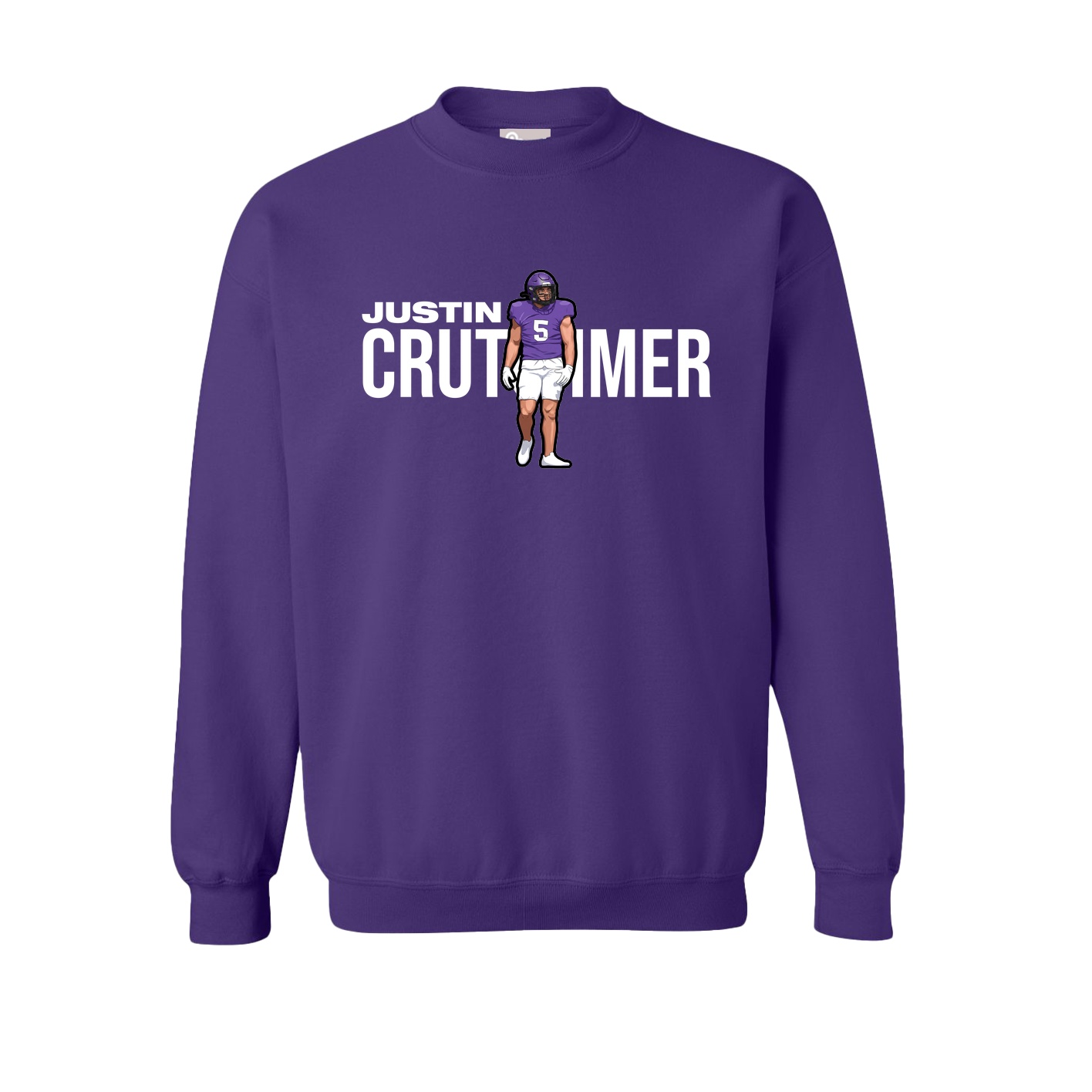 Fleece Crew — Player Name in Purple